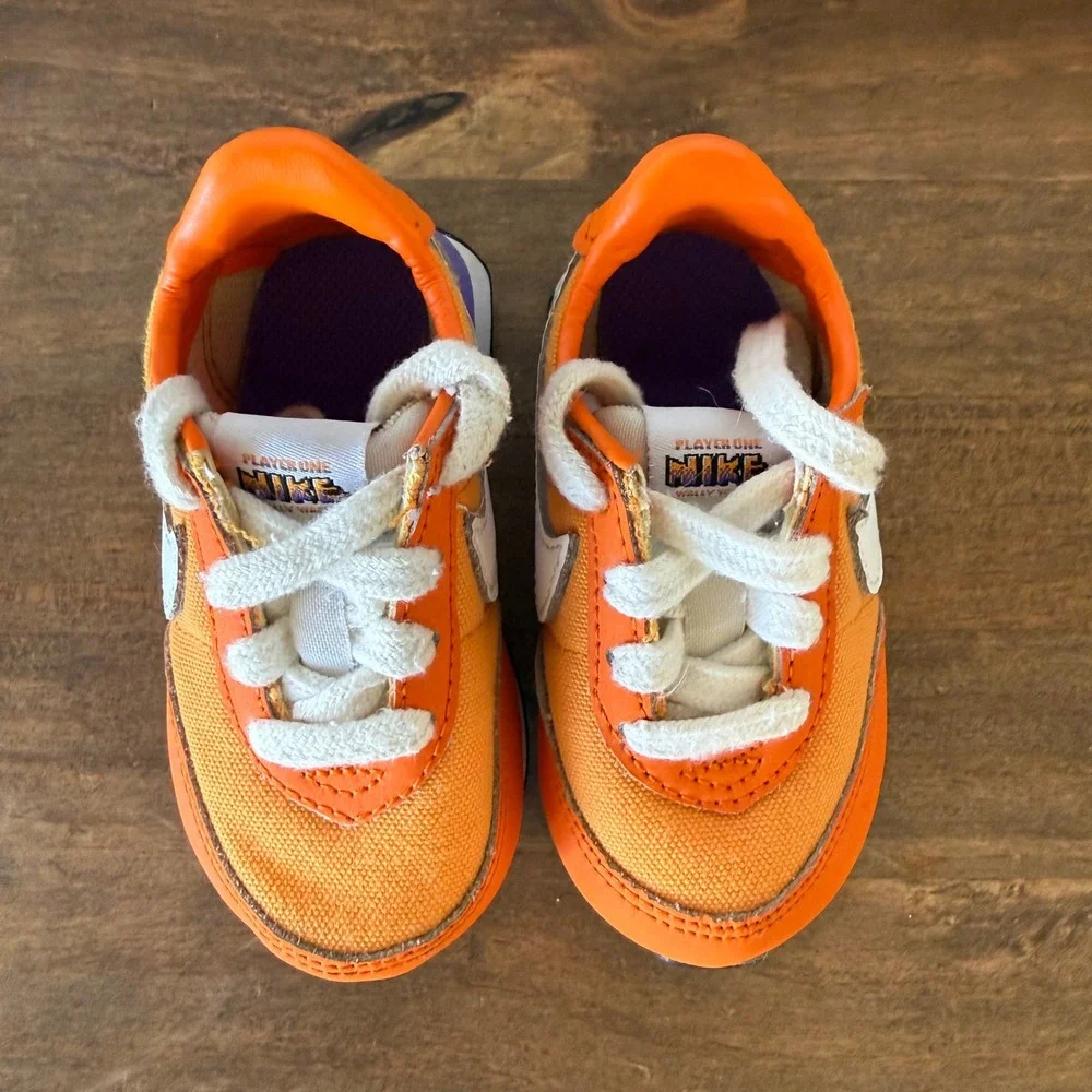 Nike Waffle Trainer 2 SE TD Toddler Sneakers Size 4C Purple DJ8047-800